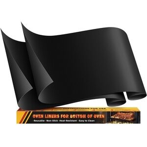 Non-Stick Black Oven Liners